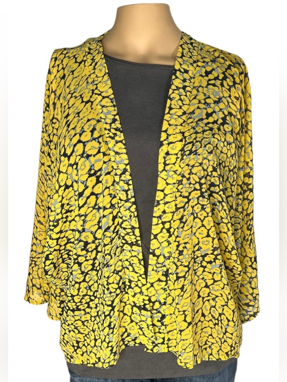 NWT retail $78 size ALL #Anthropologie Colorful print cropped kimono.